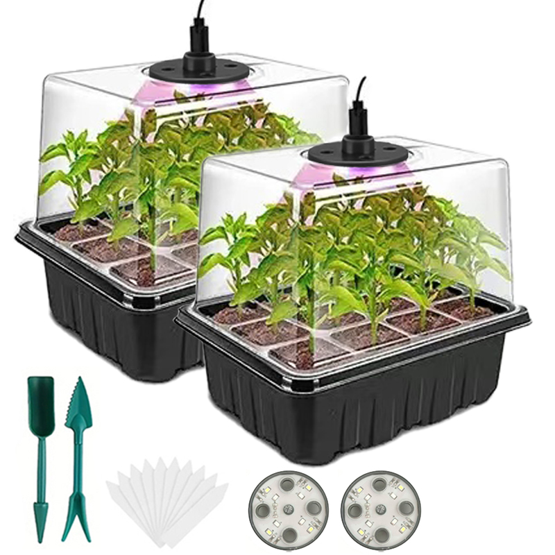 صينية لزراعة البذور مع مصابيح  - مراجعة Humidity Dome Kit وسعره